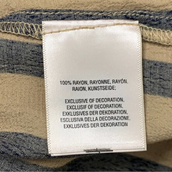 Akemi + Kin by Anthropologie Manuela Stripe Floral Long Sleeve Blouse Size XS - Picture 8 of 8